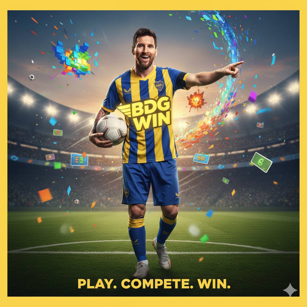BDG Win Lionel Messi Football Advertising Poster