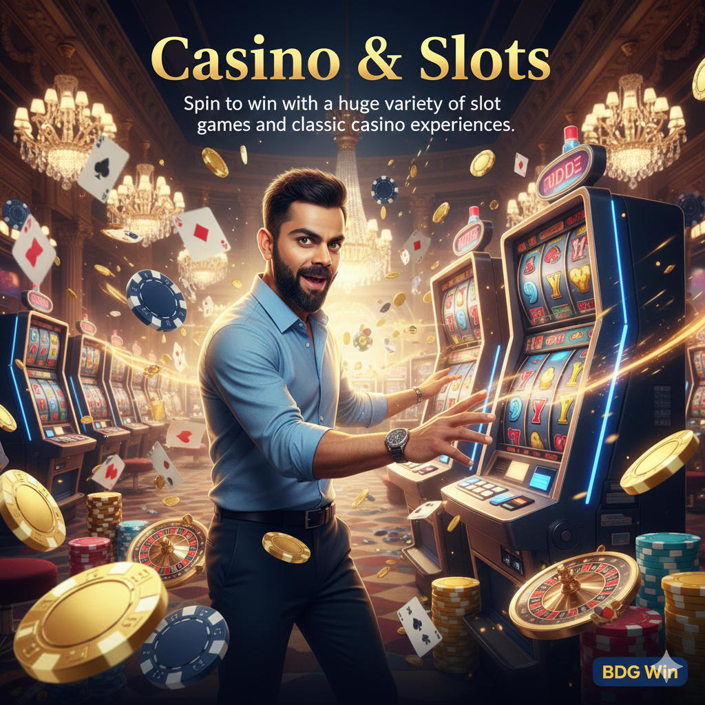 BDG Win Virat Kohli Casino Slots Gaming Ads